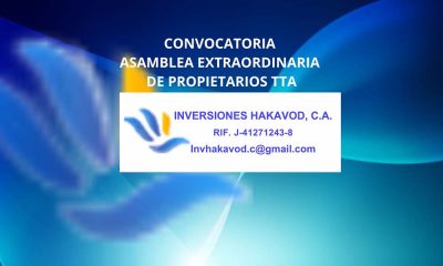 CONVOCATORIA A ASAMBLEA EXTRAORDINARIA DE PROPIETARIOS TTA