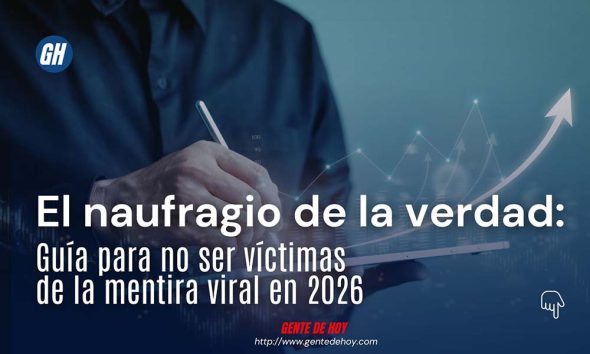 Un ciudadano analiza críticamente diversas fuentes de información en su tableta mientras ignora notificaciones de titulares sensacionalistas.