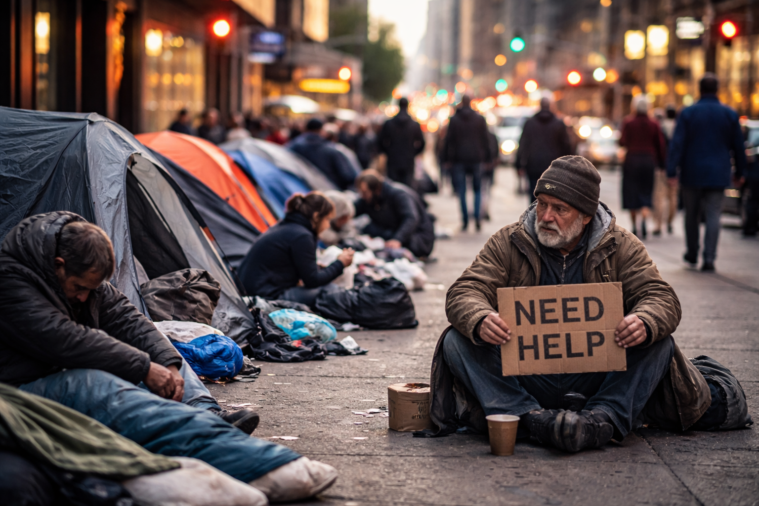 Crecen las personas en situación de calle en grandes ciudades y alertan por su impacto social