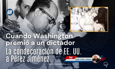 En 1954, Estados Unidos otorgó su máxima condecoración a Marcos Pérez Jiménez, en pleno auge de la Guerra Fría.