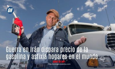 Usuarios esperan en largas filas para surtir combustible tras el anuncio de nuevos precios máximos debido a la crisis en el estrecho de Ormuz.