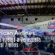 Avión conmemorativo de American Airlines despega rumbo a Venezuela en el primer vuelo directo desde 2019