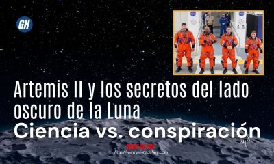 Los cuatro astronautas de Artemis II —Reid Wiseman, Victor Glover, Christina Koch y Jeremy Hansen— posan ante la cápsula Orion en el Centro Espacial Kennedy horas antes del histórico lanzamiento del 1 de abril de 2026, primera misión tripulada lunar en más de 50 años.