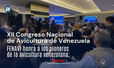 Representantes del sector avícola venezolano recibieron reconocimientos durante el XII Congreso Nacional de Avicultura de Venezuela 2026 celebrado en Caracas.