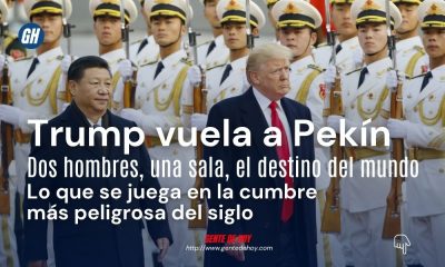 Donald Trump y Xi Jinping, presidentes de las dos mayores potencias del mundo, se reúnen en Pekín en una cumbre histórica marcada por el comercio, la guerra en Irán, las tensiones en Taiwán y la carrera global por el liderazgo en inteligencia artificial. Foto cortesía: AFP / Getty Images