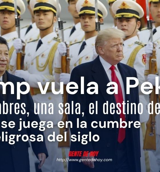 Donald Trump y Xi Jinping, presidentes de las dos mayores potencias del mundo, se reúnen en Pekín en una cumbre histórica marcada por el comercio, la guerra en Irán, las tensiones en Taiwán y la carrera global por el liderazgo en inteligencia artificial. Foto cortesía: AFP / Getty Images