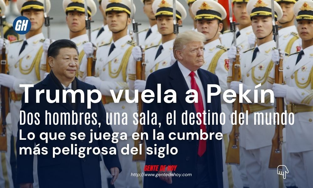 Donald Trump y Xi Jinping, presidentes de las dos mayores potencias del mundo, se reúnen en Pekín en una cumbre histórica marcada por el comercio, la guerra en Irán, las tensiones en Taiwán y la carrera global por el liderazgo en inteligencia artificial. Foto cortesía: AFP / Getty Images
