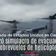 Helicópteros estadounidenses realizaron sobrevuelos controlados durante el simulacro de evacuación efectuado en la Embajada de Estados Unidos en Caracas.