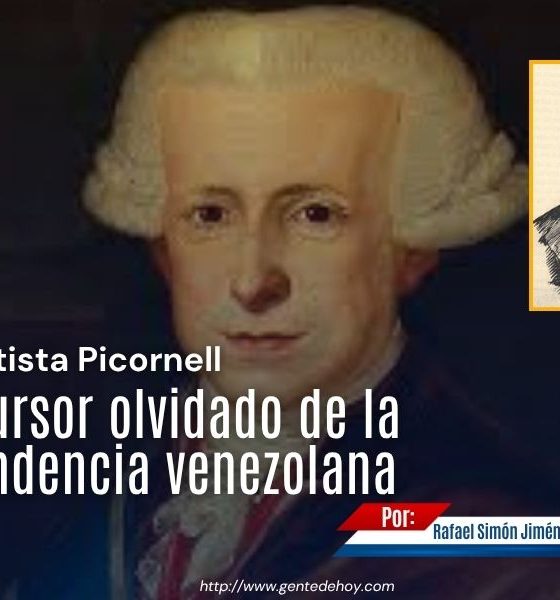Juan Bautista Picornell fue uno de los principales ideólogos republicanos que influyeron en la independencia venezolana.