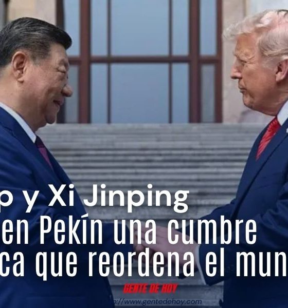 Donald Trump y Xi Jinping durante la jornada final de su cumbre bilateral el 15 de mayo de 2026. La imagen resume el nuevo tono de una relación que ambas potencias intentan encuadrar como "competencia constructiva".
