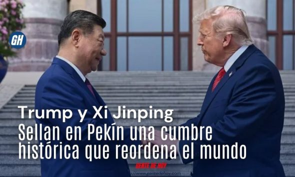 Donald Trump y Xi Jinping durante la jornada final de su cumbre bilateral el 15 de mayo de 2026. La imagen resume el nuevo tono de una relación que ambas potencias intentan encuadrar como "competencia constructiva".