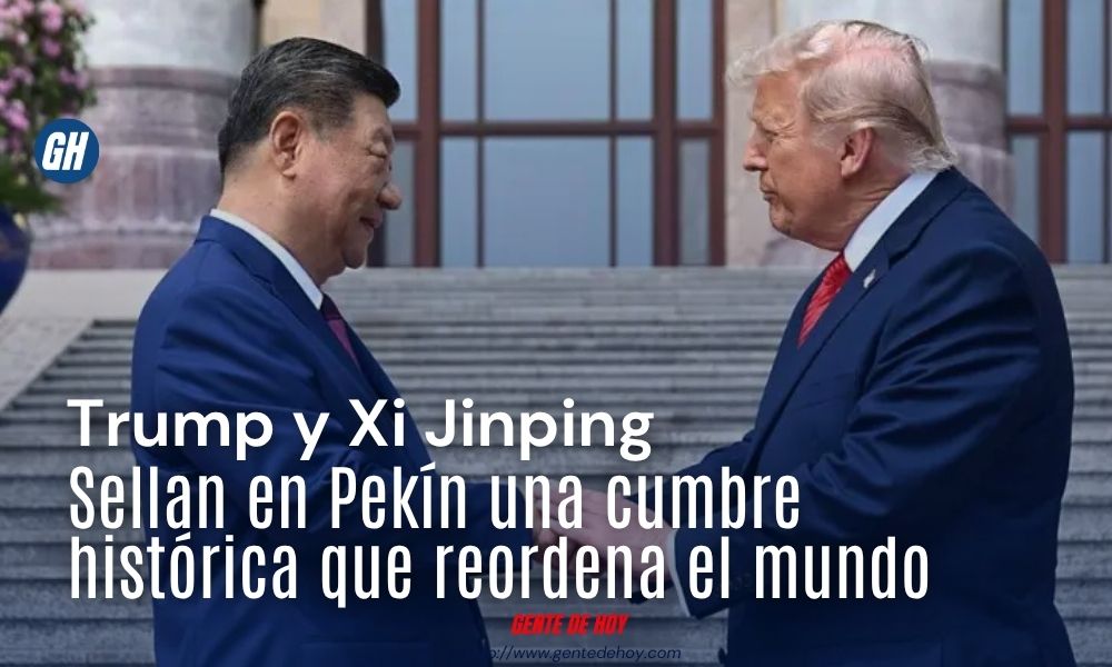 Donald Trump y Xi Jinping durante la jornada final de su cumbre bilateral el 15 de mayo de 2026. La imagen resume el nuevo tono de una relación que ambas potencias intentan encuadrar como "competencia constructiva".
