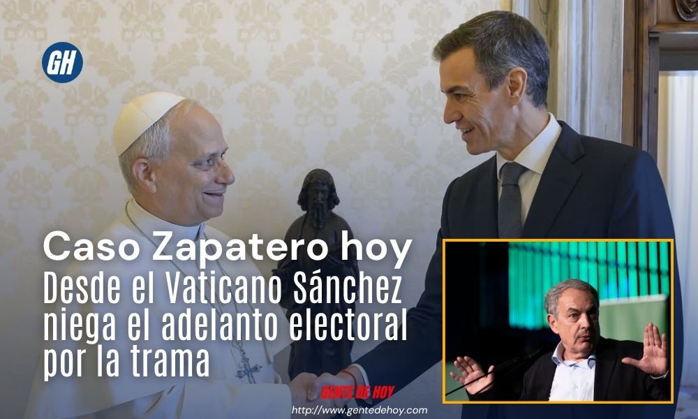 El presidente del Gobierno español, Pedro Sánchez, durante su comparecencia ante la prensa internacional tras reunirse con las autoridades del Vaticano este miércoles.