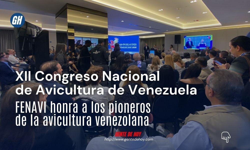 Representantes del sector avícola venezolano recibieron reconocimientos durante el XII Congreso Nacional de Avicultura de Venezuela 2026 celebrado en Caracas.