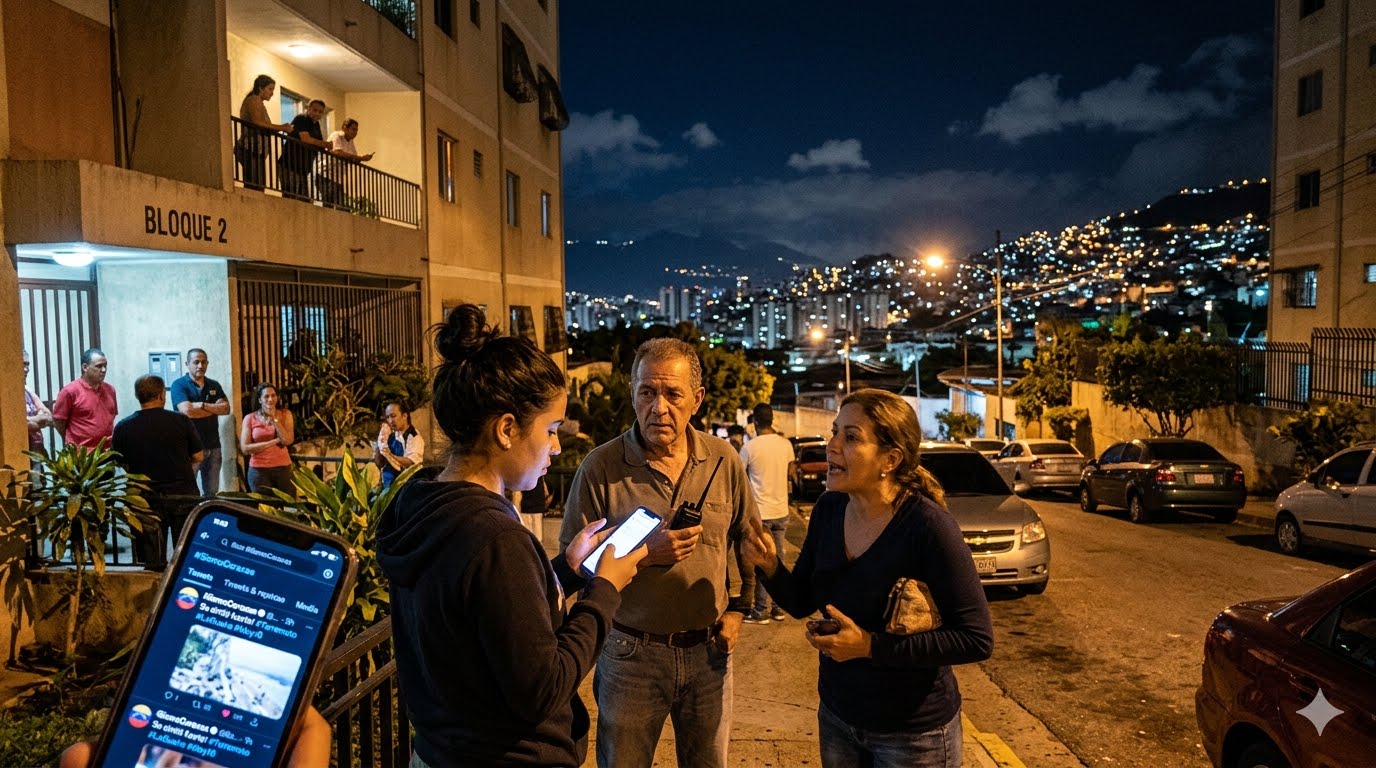 Sismo sacude Caracas, La Guaira y Miranda