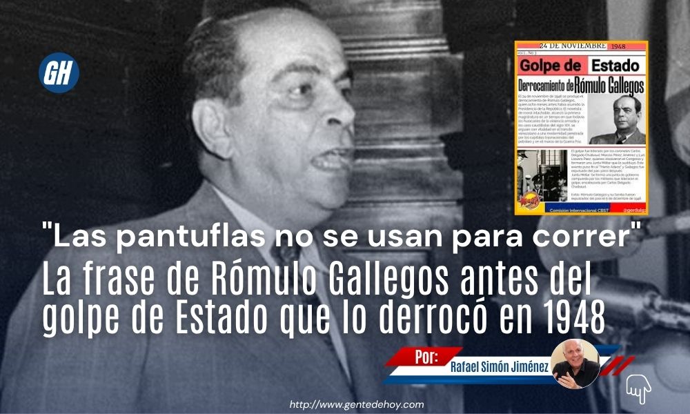 El golpe de Estado del 24 de noviembre de 1948 puso fin al gobierno constitucional de Rómulo Gallegos.