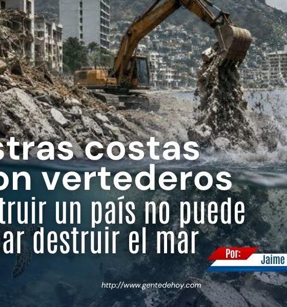 Los escombros generados por el doble evento sísmico requieren un manejo técnico que evite impactos irreversibles sobre los ecosistemas marinos.