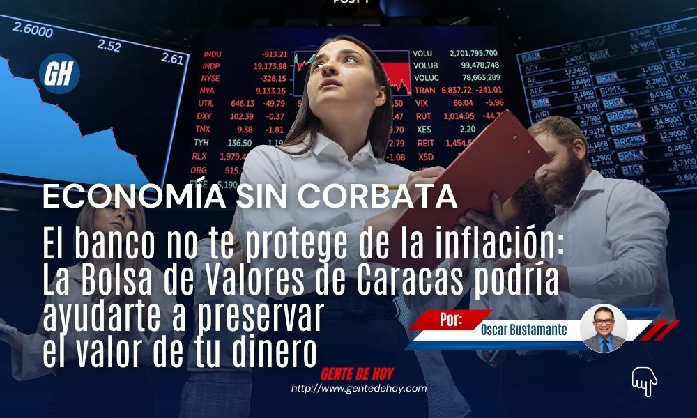 La Bolsa de Valores de Caracas se consolida como una alternativa para proteger el patrimonio frente a la inflación.