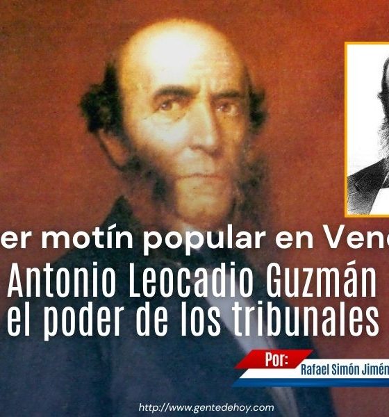 Antonio Leocadio Guzmán fue el primer gran líder de masas de la Venezuela republicana del siglo XIX.