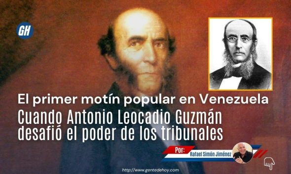 Antonio Leocadio Guzmán fue el primer gran líder de masas de la Venezuela republicana del siglo XIX.