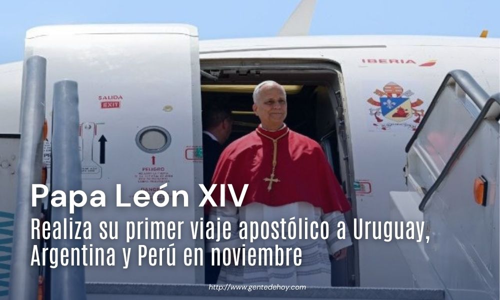 El Papa León XIV encabezará su primer viaje apostólico a Sudamérica del 6 al 17 de noviembre de 2026.